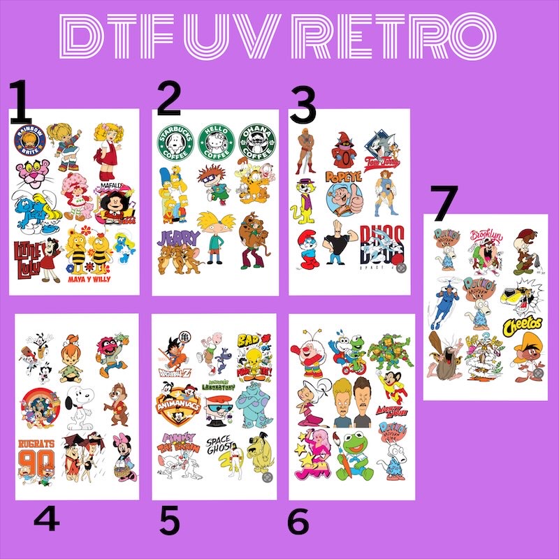 DTF UV RETRO